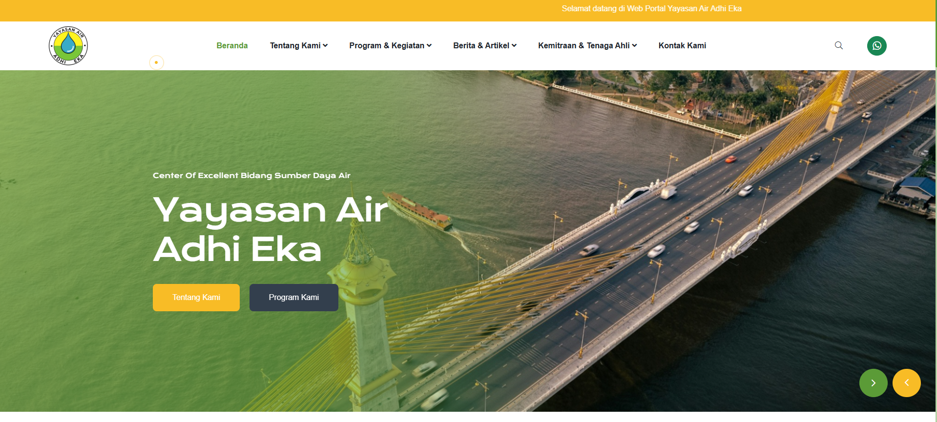 CMS Website - Yayasan Air Adhi Eka