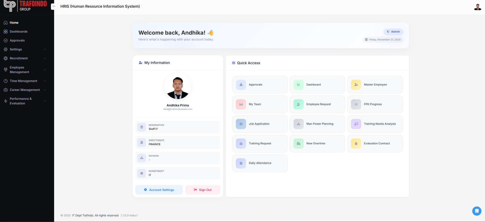 HRIS Custom - Human Resource Information System